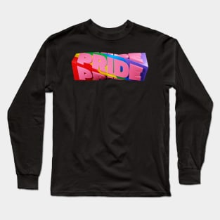 Pride Rainbow Flag Abstract Long Sleeve T-Shirt